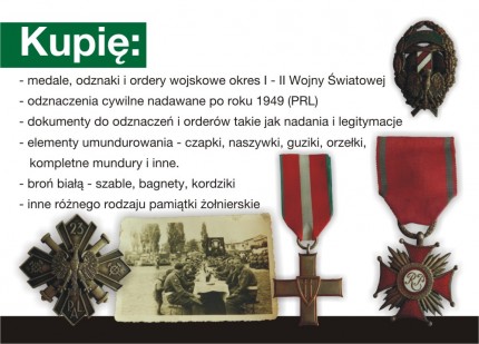 Kupię medale, ordery wojskowe, znaczki pocztowe i monety - ulotka_s1.jpg
