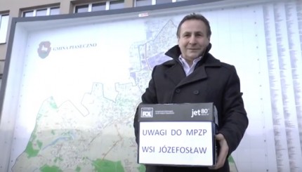 Sołtys Józefosławia Jan Adam Dąbek fot. YouTube Paweł Chorzempa